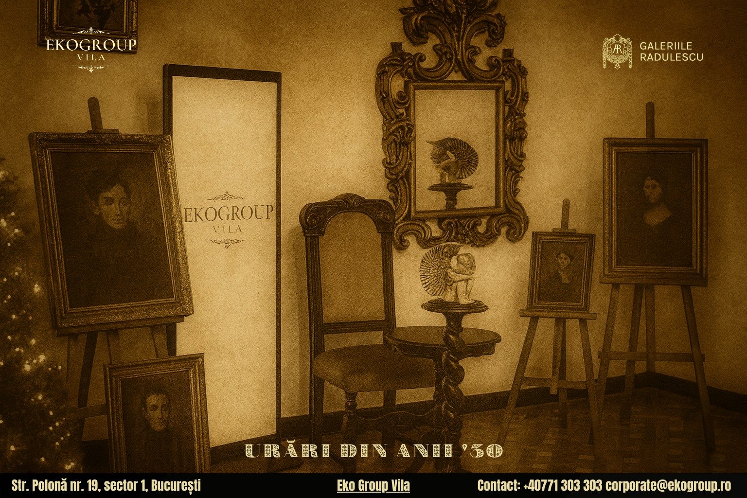 Urări de Crăciun inspirate din perioada interbelică – o poveste fascinantă la Crăciunul anilor ’30 găzduit de Eko Group Vila 2 Urări de Crăciun inspirate din perioada interbelică – o poveste fascinantă la Crăciunul anilor ’30 găzduit de Eko Group Vila